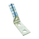 パンドウイット 銅製圧縮端子 2穴 電線サイズ AWG6 取付穴サイズ 69mm (1つは細長い取付穴) バレル角度 45度 LCC6-14JAWH-L 50個(4)