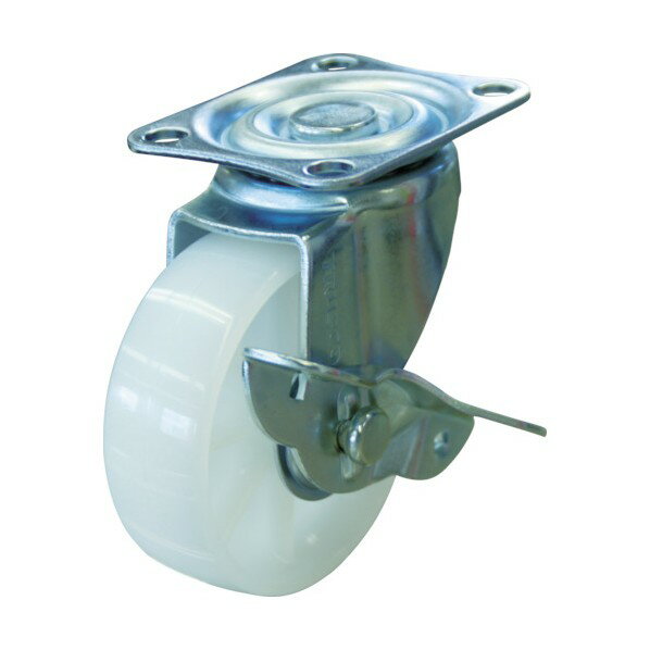 トラスコ 箱台車用自在ストッパー付キャスターφ75ナイロン車 105 x 73 x 93 mm TYSG-75NS (ストッハ゜ーツキ) 1点