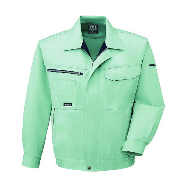 サンエス 冬 長袖ブルゾン モスグリーン色 XLサイズ WA20551-7-XL 1点