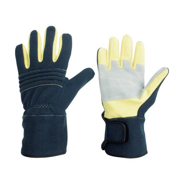 ミドリ安全 消防・レンジャー用防火手袋(セラミックレザー補強タイプ)M 320 x 170 x 30 mm MK-FM-1-NV-M