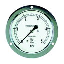 タスコ 圧力計(1/4''フレア、後ろ出し、60φ、つば付) TA149F-135