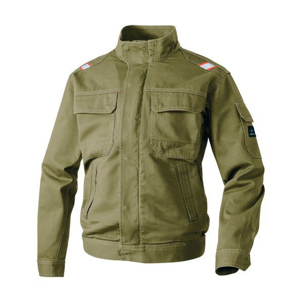 特徴 ■特徴 現場の意見を取り入れたプロワーク仕様「ゲンバ男子」ジャンパーです。 ■仕様 ワンウォッシュ ファスナー：金属 ドットボタン：金属 反射テープ付き(肩） 左袖ポケット付き 年間商品 ■材質 素材：ツイル 綿100% ボタン：金属 仕様 サイズ 3L カラー 025カーキ 材質 綿100% 60801