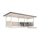 ※法人専用品※淀川製鋼所 ヨドコウ ヨド自転車置場 YOKC−245 ブラウニー 2連棟 YOKC-245BN-1-2X1 1点