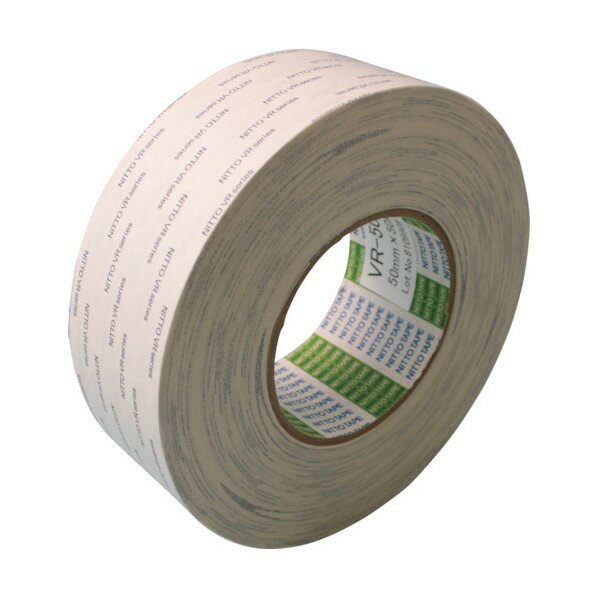 日東電工 ゴム固定用両面テープ VR-5000 50mm×50m ホワイト VR-5000-50 1点