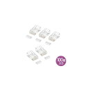 サンワサプライ RJ-45コネクタ 単線用 ADT-RJ45-100SN 100個