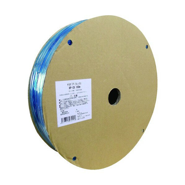 千代田通商 PフレックスチューブCB（透明ブルー）8mm／100m 8P-CB 100M 1