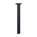光 スマートレグ角脚 25×25×300mm 黒 KSK253-1 1点