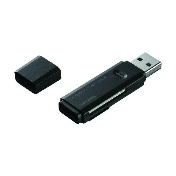サンワサプライ USB2.0カードリーダーブラック ADR-MSDU2BK 1点