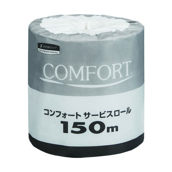 クレシア トイレットペーパー コンフォートサービスロール 150m 150m 11250 労働衛生用品 60ロール