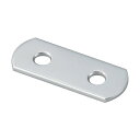 トラスコ ジョイント金具19型フラットクロム長さ50穴数2 49 x 18 x 2 mm TK19-F2C 1点