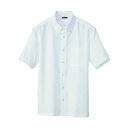 アイトス 半袖ボタンダウンシャツ(男女兼用)AZ8054-001ホワイトL L 001ホワイト 8054