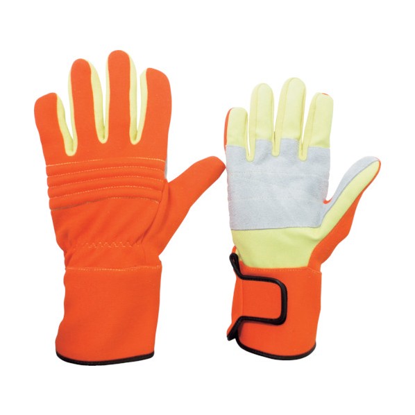 ミドリ安全 消防・レンジャー用防火手袋（セラミックレザー補強タイプ）M 320 x 170 x 30 mm MKFM1ORM