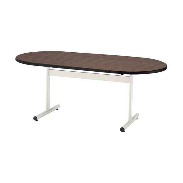 特徴 ■特徴 フレーム部分のホワイト塗装が清潔感があります。 ■用途 会議室、ミーティングルーム、食堂用に。 小スペースの会議に。 ■材質 天板：28mm厚メラミン化粧板・フラッシュ構造・エラストマエッジ 支柱：25×80楕円スチールパイプ・焼付け塗装 脚部：Φ48.6スチールパイプ・焼付塗装・アジャスター付 仕様 入数 1点 TTTW1590RRO