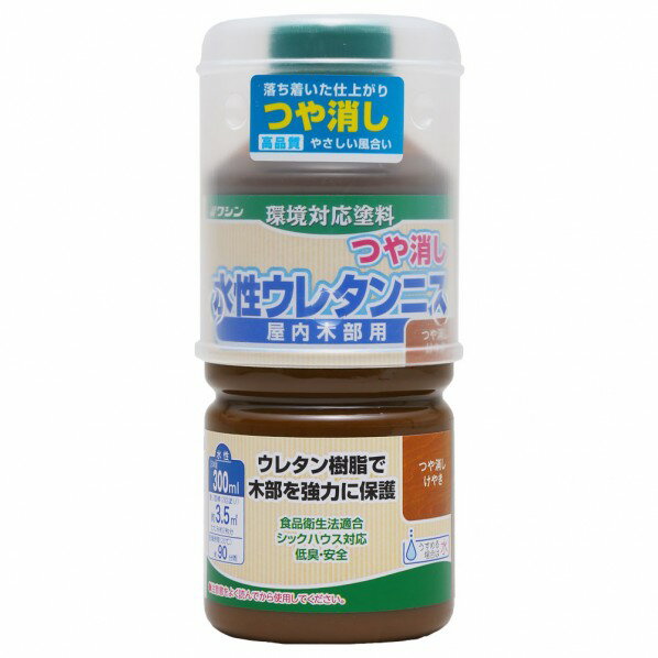 和信ペイント 水性ウレタンニス 300ml つや消しけやき 800345