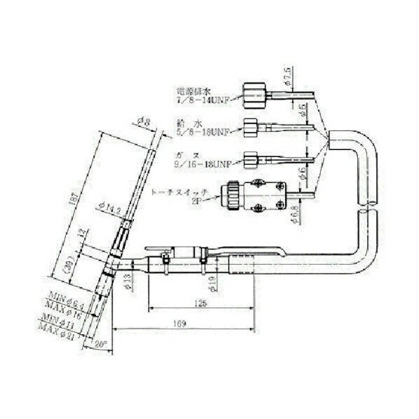 ダイヘン純正 BT3520-30 ブルートーチIII 標準350A 3m【送料無料】