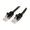 STARTEC.COM JeS5e(CAT5e)LANP[u/3m/ubN/c܂h~@\ 45PAT3MBK 1{