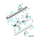 ※法人専用品※ダイケン スライデックス 傾斜レールタイプ 自閉式 HCS-3015KTF型 左引き用 HCS-3015KTFL 1セット