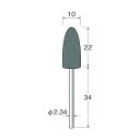 日本精密機械工作 軸付シリコンゴム砥石外径(mm):10粒度(#):180 R1131 5本