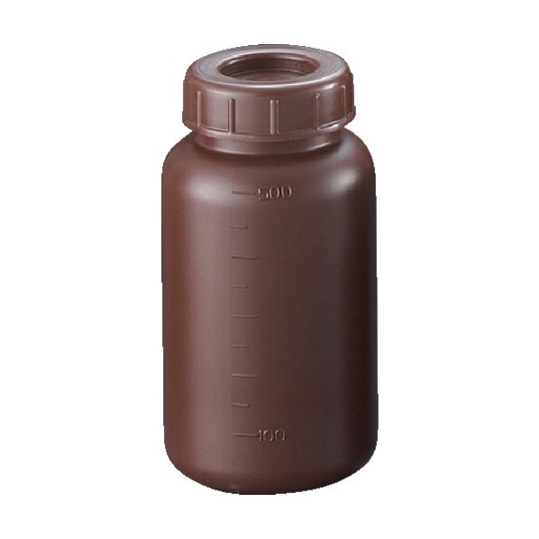 サンプラ PE広口遮光瓶500ml(100個入) 2912 100個