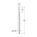 日本精密機械工作 ツイストドリル(スチール鋼)刃径(mm):1.2シャンク径(mm):2.34 T2012 5本