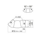 内外 CN series フレキシブルジョイント ゴールド CN-F35-GO 1個 2