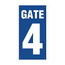 ユニット ゲート表示板 GATE 4 タテ 305-33A 1点
