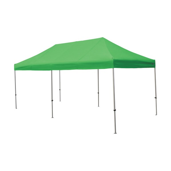 ※法人専用品※さくらコーポレーション かんたんてんと 3.0m×6.0mスチール&アルミ複合フレーム 黄緑 KA/8W-YG 1点