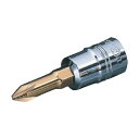 KTC ドライバービットソケット 6.3sq.クロスビットソケット 刃先No.2 差込角6.35mm 全長47.5mm NULL NULL NBT2P-2