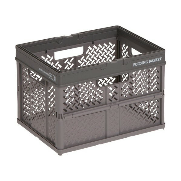 TENMA(テンマ) PROfix 折りたたみバスケットハンドル付 S グレー 1個