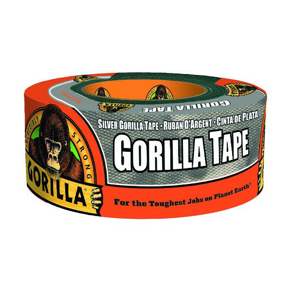 ゴリラ(Gorilla) ゴリラテープ 48mm×11m シルバー 1775 耐水、耐熱、手で切れる、破れにくい、強度、凹凸、貼れる、強い、雨に強い、紫外線 1個