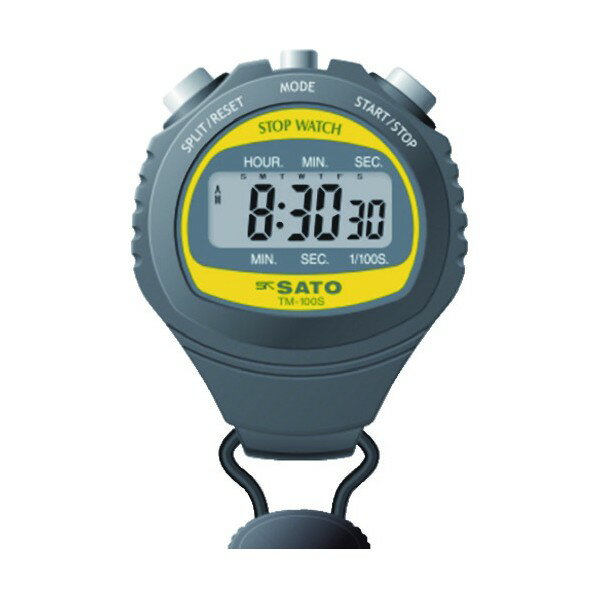 SATO デジタルストップウォッチ TM-100S 2-9609-01 1点