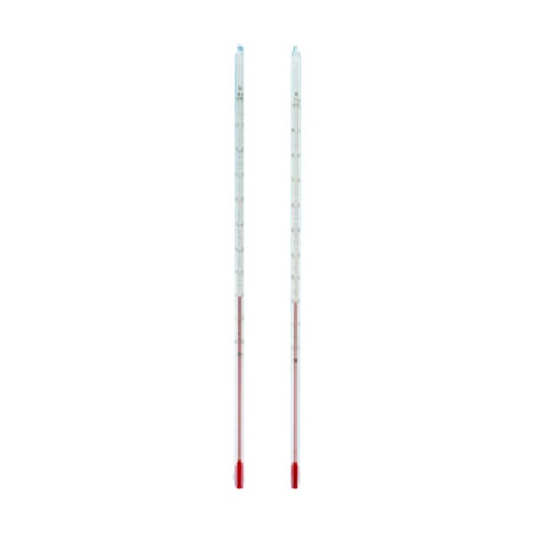 東京硝子器械 赤液棒状温度計 -5-105℃ 300L 801-53-06-14 1点