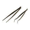 フロンケミカル フッ素樹脂コーティングピンセット300mm膜厚約50μ 215 x 25 x 15 mm 1