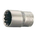 トラスコ(TRUSCO) ソケット12角タイプ差込角9.5対辺24mm 58 x 70 x 33 mm T3-24W