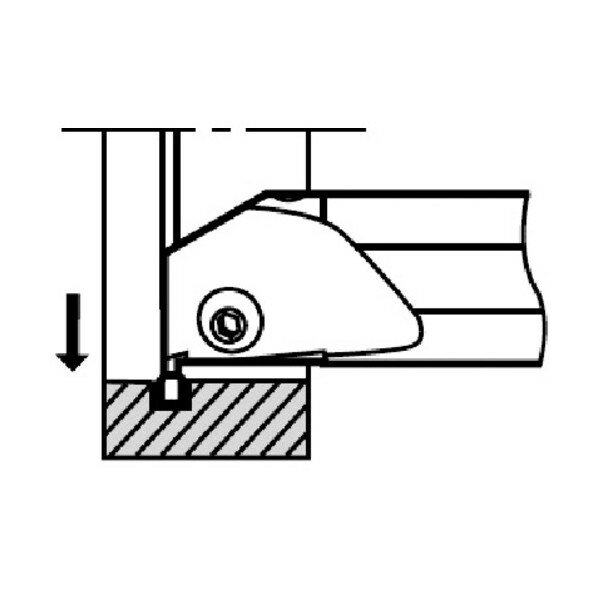 タンガロイ タンガロイ　内径用TACバイト 230 x 43 x 35 mm S20Q-CGTL30 旋削・フライス加工工具