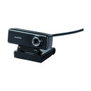 エレコム エレコム 高画質HD対応200万画素Webカメラ マイク内蔵 ブラック UCAM-C520FBBK 1個