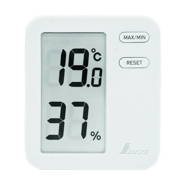 シンワ シンワ デジタル温湿度計 Home A ホワイト クリアパック 73044 1個