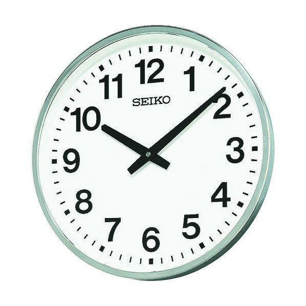 SEIKO 大型屋外防雨型オフィスクロック直径450×78金属枠 510 x 505 x 135 mm KH411S