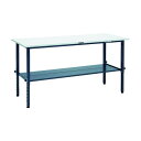 ※法人専用品※TRUSCO SAEM型高さ調整作業台 1800X750 下棚2枚付 DG色 SAEM-1800LT2 DG 1個