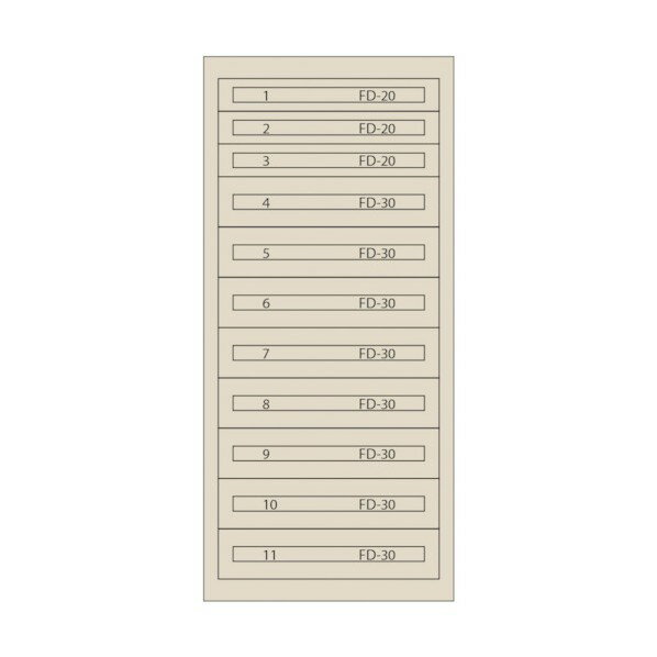 ムラテックKDS ファインキャビネット(塗装色:アイボリー) FC-300M-IV 1点