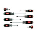 KTC グリップドライバーセット 樹脂柄ドライバセット貫通タイプ(8本組) TPMD18 8本組