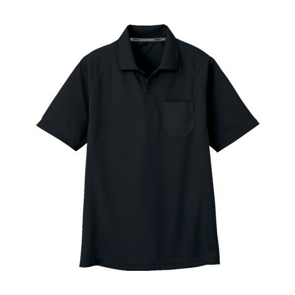コーコス信岡 半袖ポロシャツAS-165713 ブラック4L AS165713-4L 1点