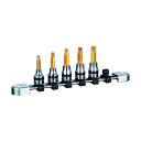 KTC ネプロス 9.5sq.T型トルクスビットソケットセット(5コ組) NTQ6T05A 5個組