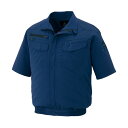 アイトス 空調服用半袖ブルゾン(空調服TM) ネイビー M AZ2998-008-M 1点