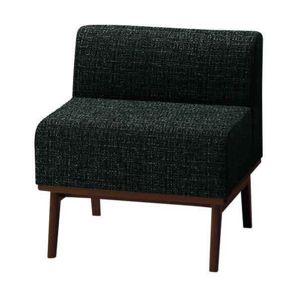 プラス 41389)LS-EM 1人掛け肘無 LS-EM11S BK/DBR 1点