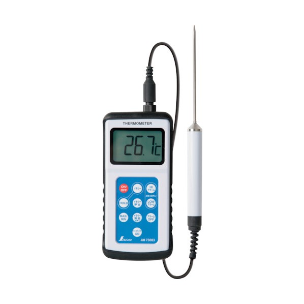 アズワン 防水型デジタル温度計（セーフティサーモ） 2-7224-01