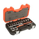 バーコ(BAHCO) 65pcs. 1/4インチソケットセット スイベルラチェット SW65 1点【2506DFD_5】