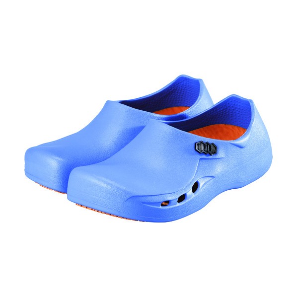 イーアクセス 透湿防滑シューズ STICO スティコ 通気性 作業用 医療用 厨房用 24CM ブル ...