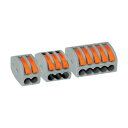 JAPPY JAPPY ワンタッチコネクタ グレータイプ 40個入 電線数5本 WF-5-JB 40個