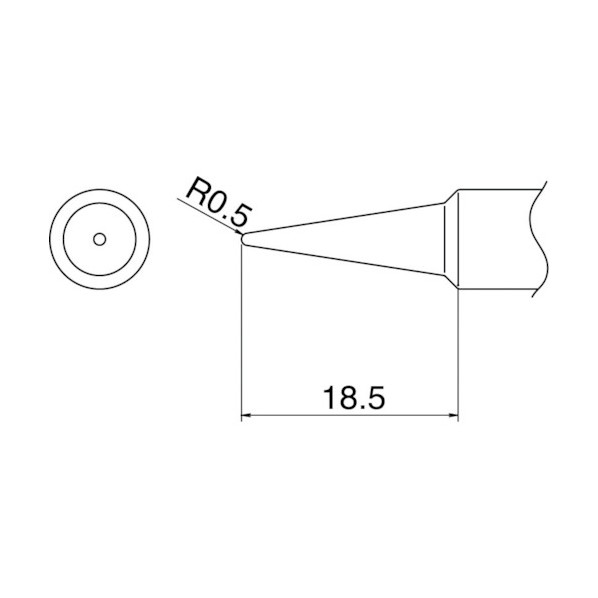 白光/HAKKO こて先B型 T19-B 1本